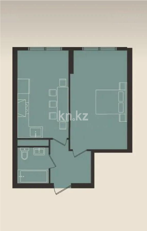 Продажа 2-комнатной квартиры, 46.5 м² в Алматы - фото 4