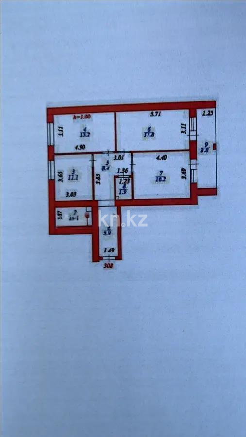 Продажа 3-комнатной квартиры, 85 м², ул. Бокейхана, дом  13 стр в Астане