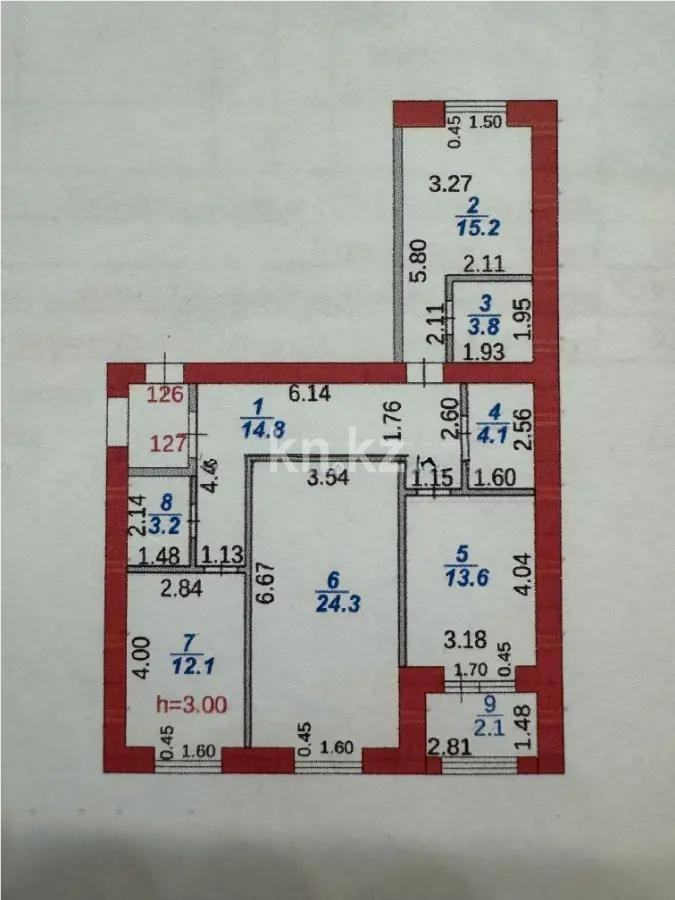 Продажа 3-комнатной квартиры, 93 м² в Караганде - фото 6