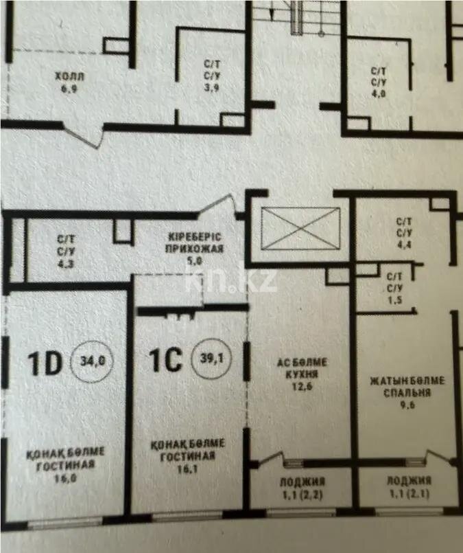 Продажа 1-комнатной квартиры, 38.2 м² в Алматы
