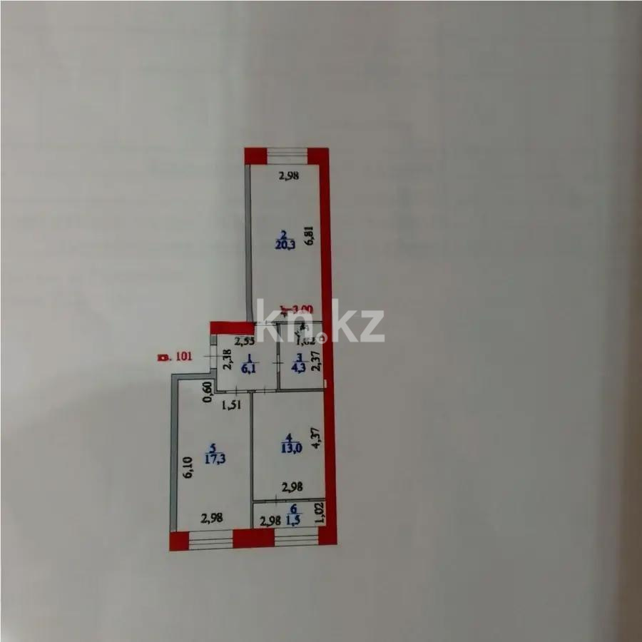 Продажа 2-комнатной квартиры, 63 м², ул. Е-15, дом  13 в Астане