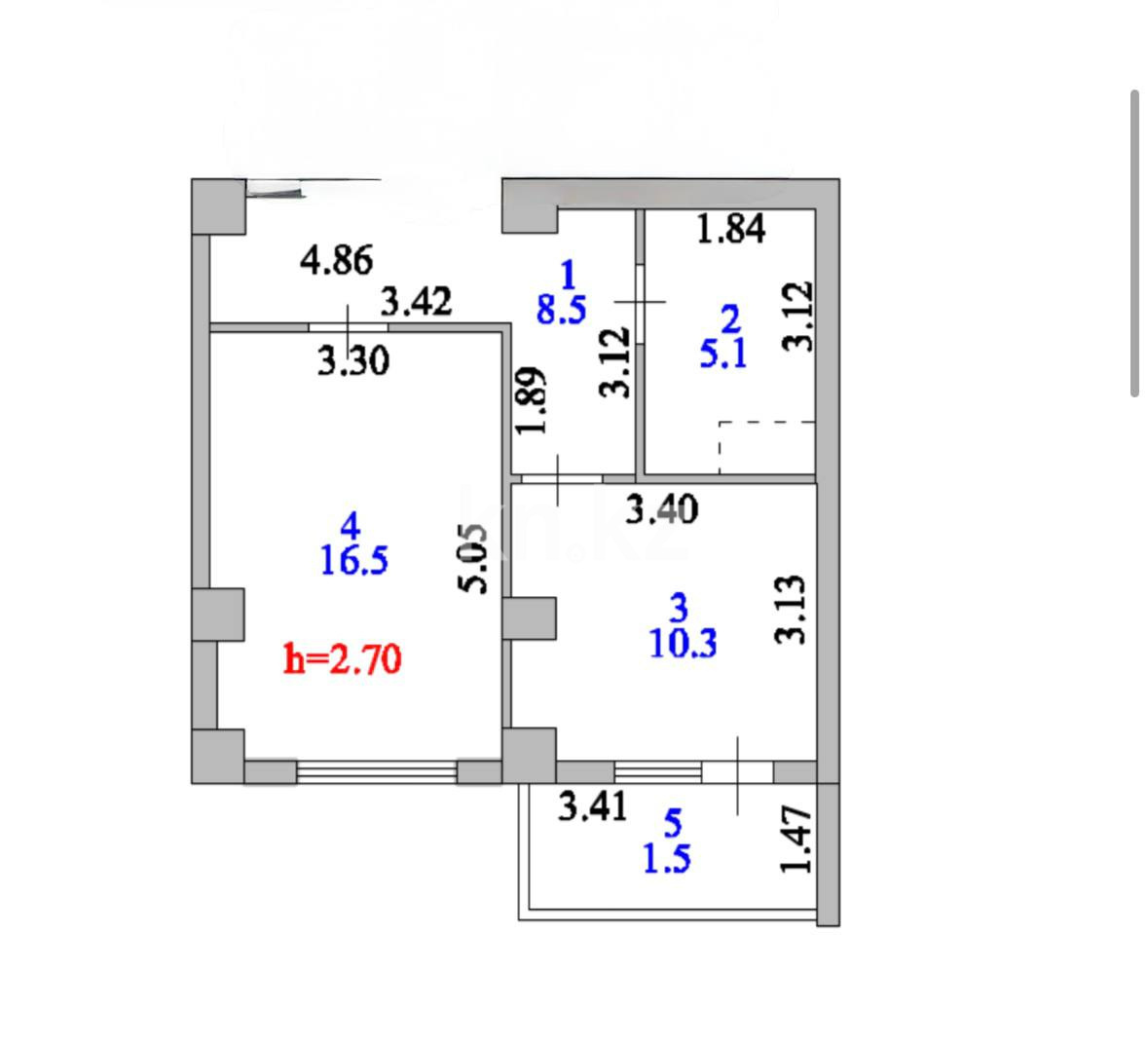 Продажа 1-комнатной квартиры, 42 м² в Астане - фото 13