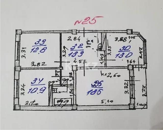 Продажа 3-комнатной квартиры, 74.7 м² в Алматы - фото 5