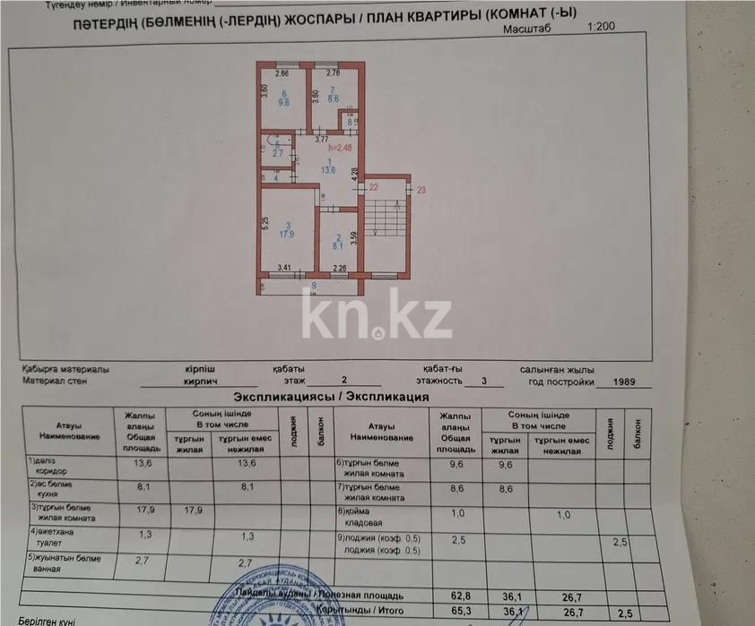 Продажа 1-комнатной квартиры, 62 м² в Абае - фото 5
