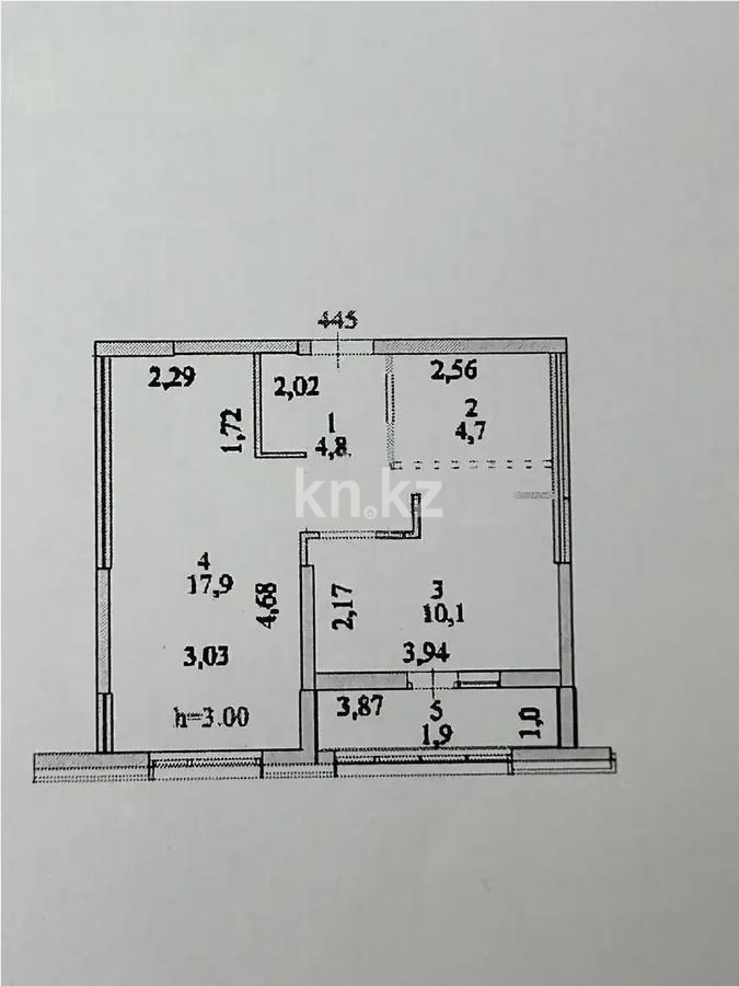 Продажа 1-комнатной квартиры, 40 м², ул. Е-429, дом  14 в Астане