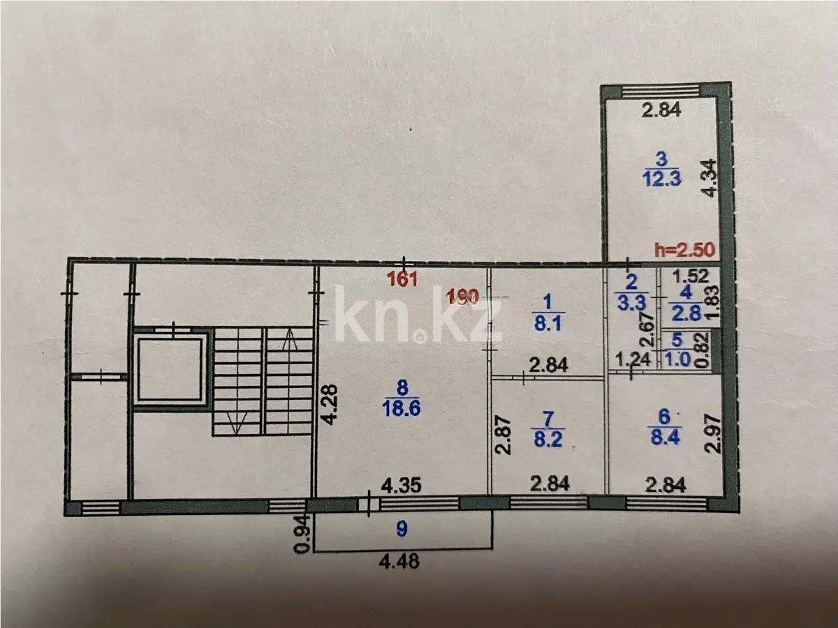 Продажа 3-комнатной квартиры, 64 м², мкр. Голубые Пруды, дом  4 в Караганде - фото 7