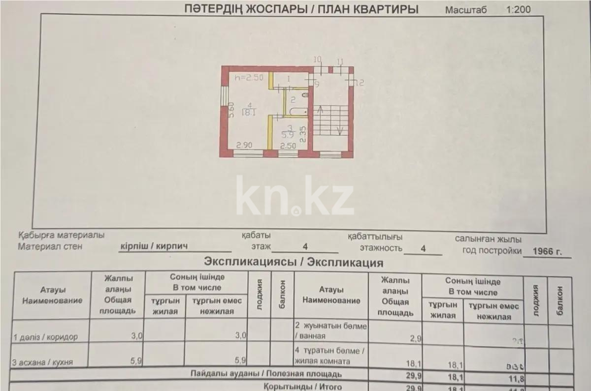 Продажа 1-комнатной квартиры, 29 м², ул. Московская, дом  5 в Сарани - фото 5