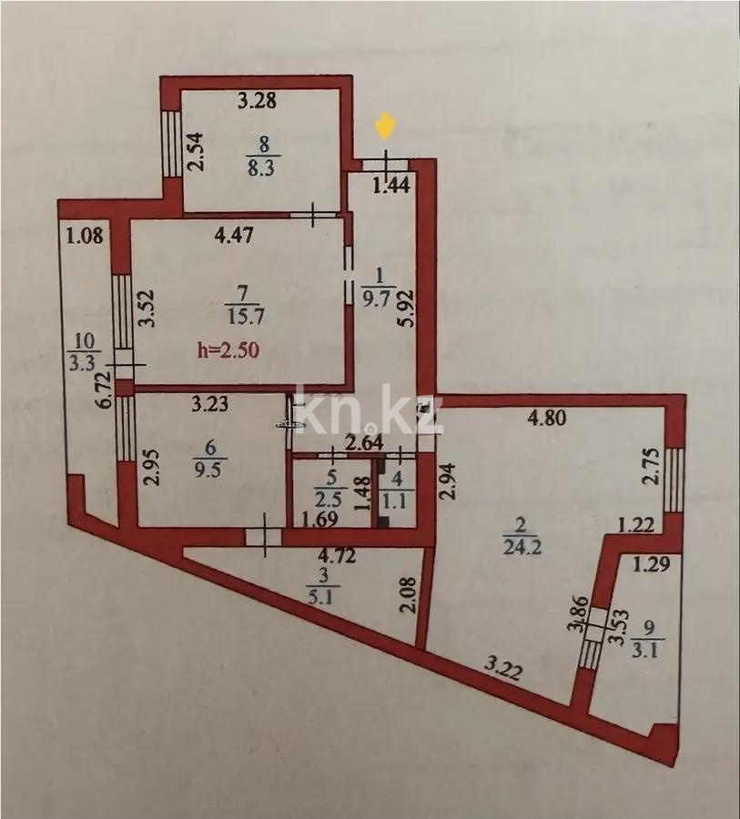 Продажа 3-комнатной квартиры, 83 м² в Астане - фото 8