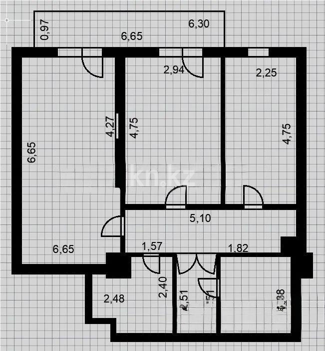 Продажа 2-комнатной квартиры, 67.1 м², ул. Валиханова, дом  25/1 в Астане - фото 5