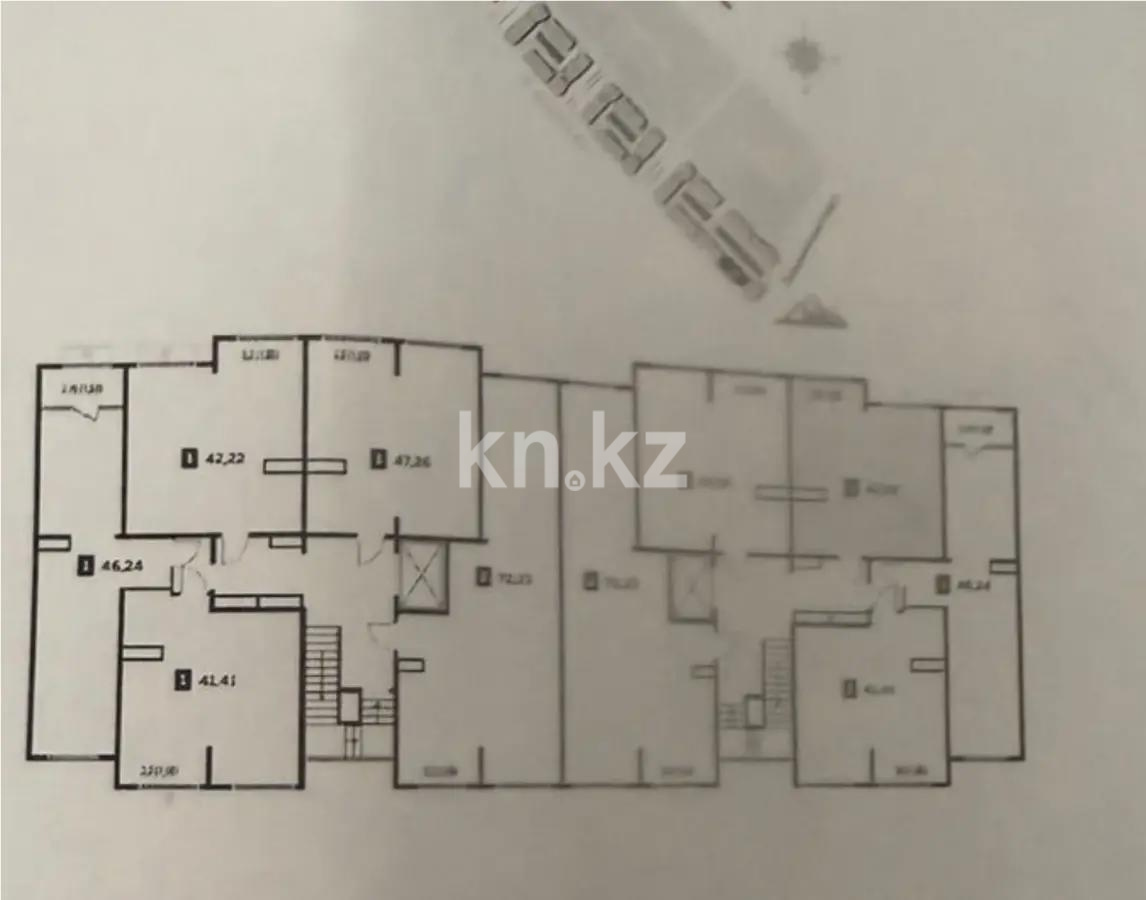 Продажа 1-комнатной квартиры, 42.22 м² в Алматы