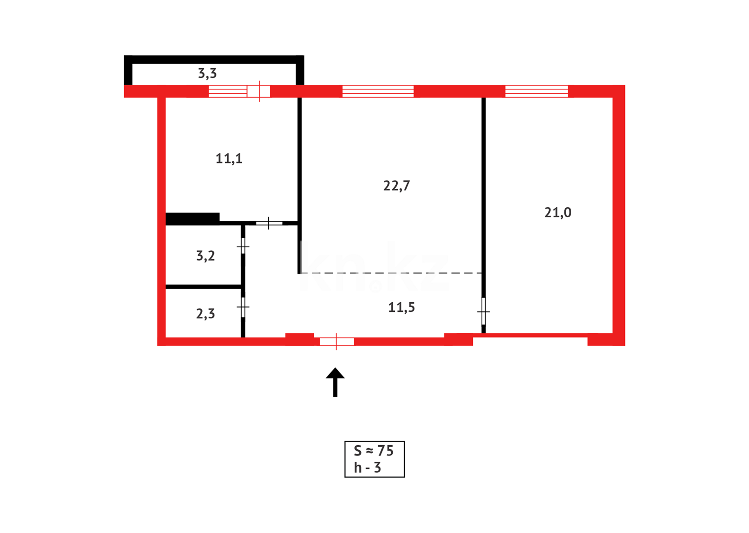 Продажа 2-комнатной квартиры, 75.1 м² в Астане - фото 17