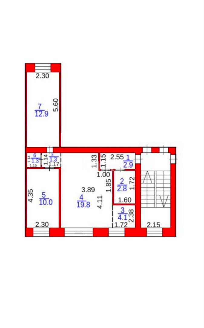 Продажа 3-комнатной квартиры, 55 м² в Караганде - фото 3