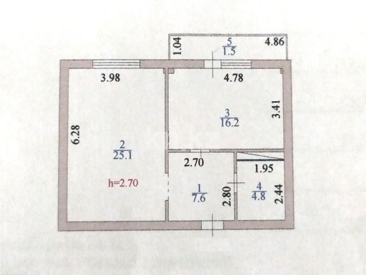 Продажа 1-комнатной квартиры, 55.8 м² в Астане - фото 5
