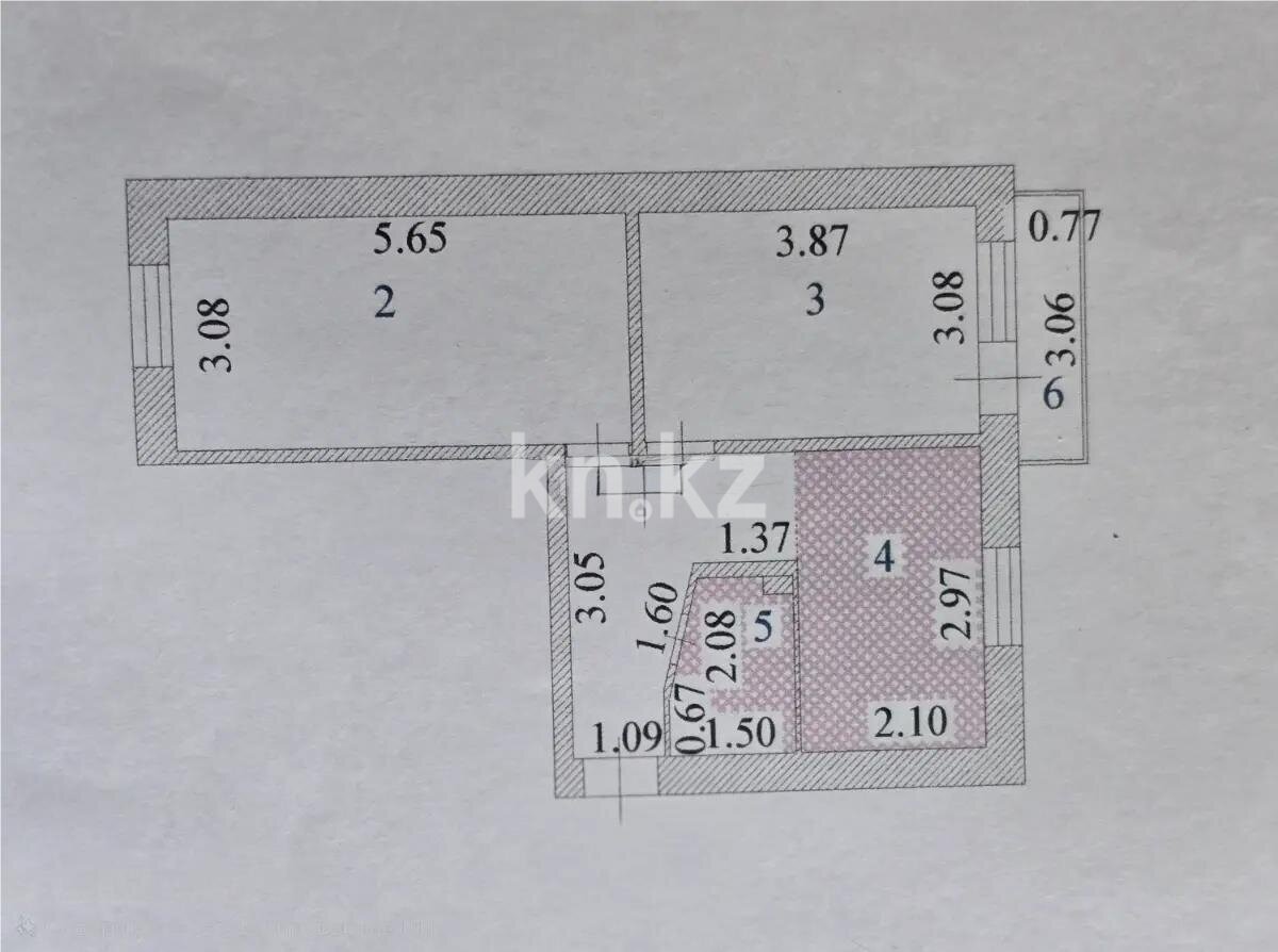 Продажа 2-комнатной квартиры, 44.8 м² в Астане - фото 5