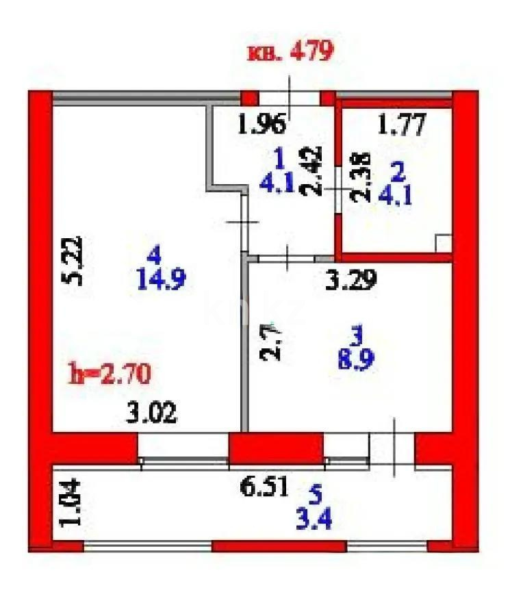Продажа 1-комнатной квартиры, 36 м² в Астане - фото 3