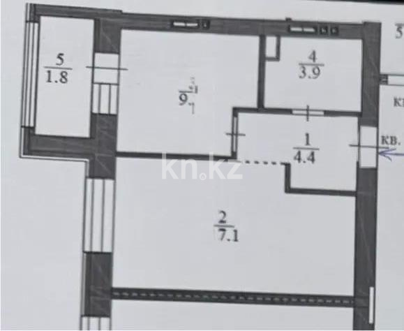 Продажа 1-комнатной квартиры, 36 м² в Астане