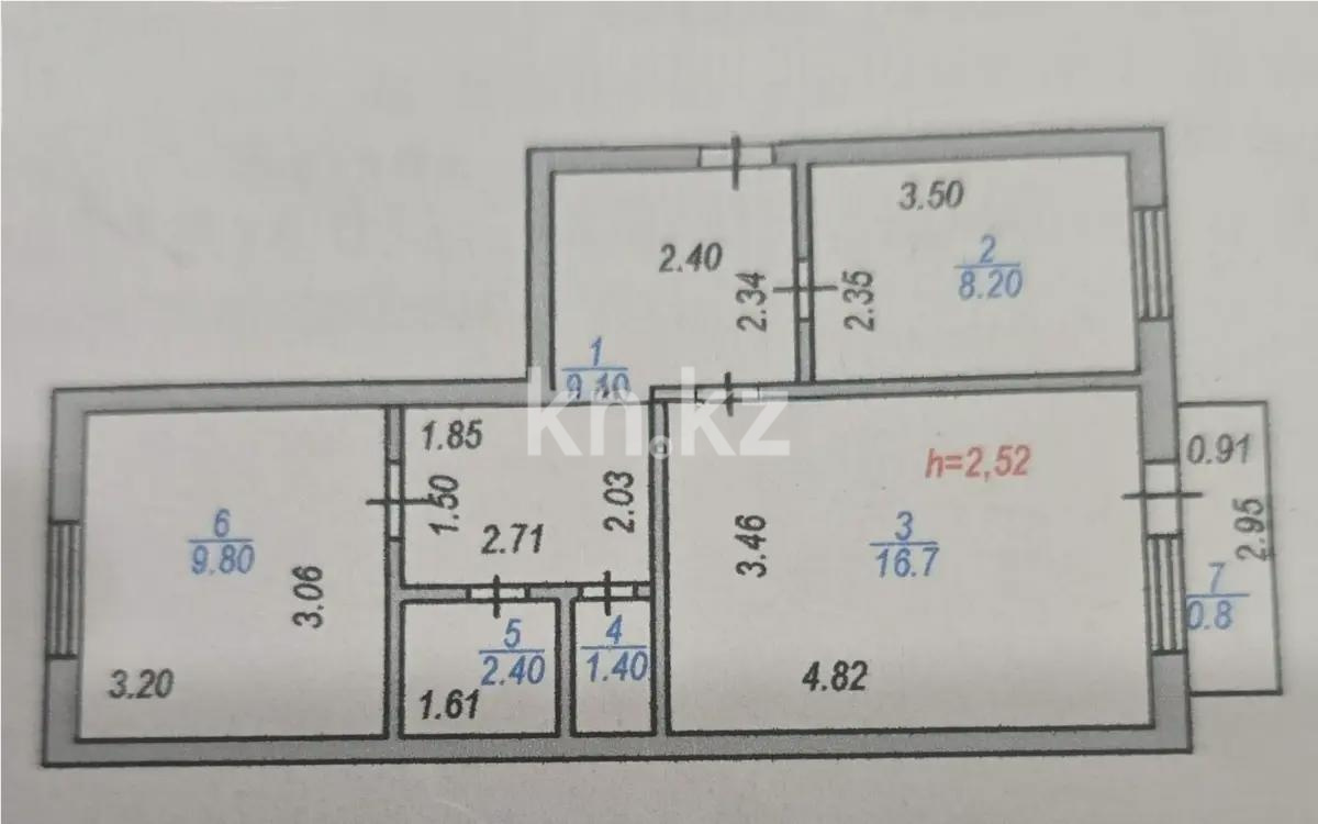 Продажа 2-комнатной квартиры, 48.5 м² в Астане - фото 5