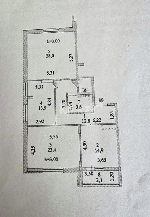 Продажа 3-комнатной квартиры, 102.5 м² в Астане - фото 4