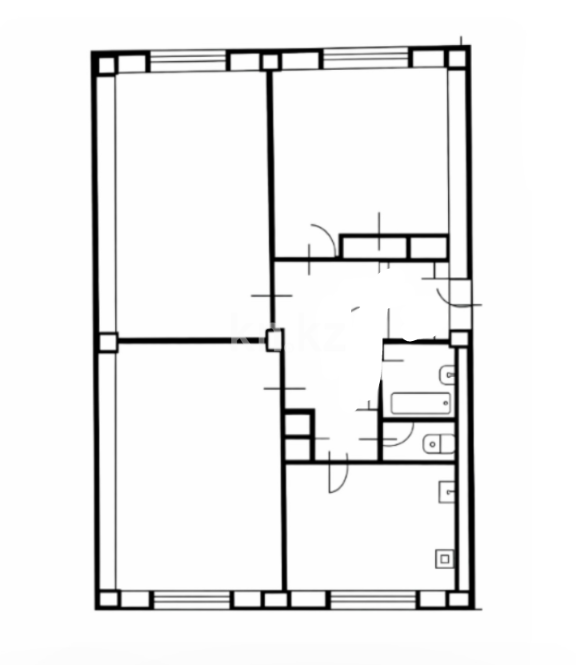 Продажа 3-комнатной квартиры, 84.7 м² в Алматы