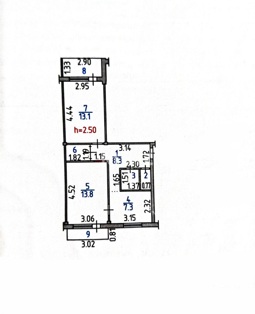 Продажа 2-комнатной квартиры, 50.6 м², Ново-Ахмирово, дом  14 в Усть-Каменогорске - фото 12