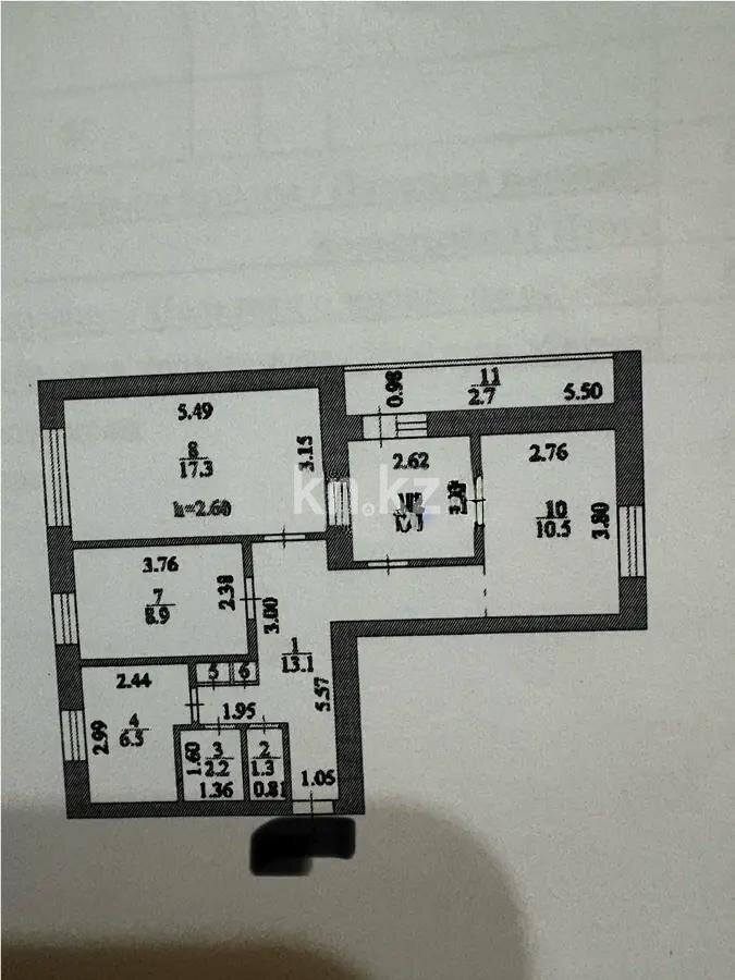 Продажа 4-комнатной квартиры, 71 м² в Астане