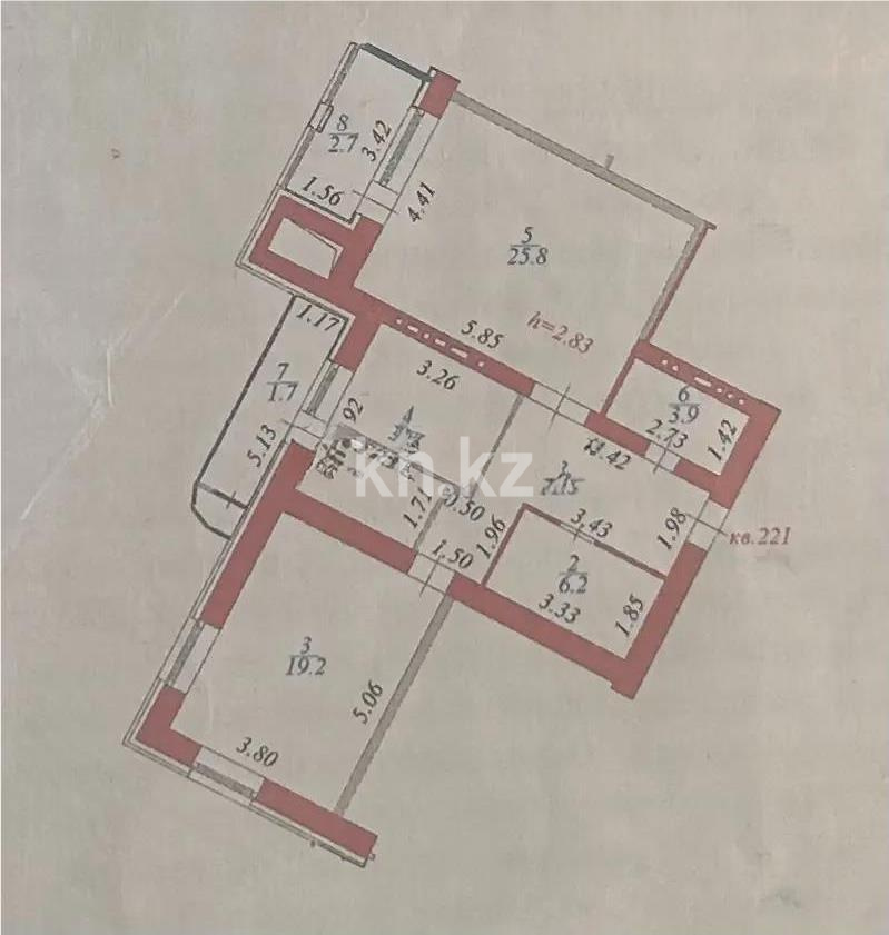 Продажа 2-комнатной квартиры, 82.9 м² в Астане - фото 4