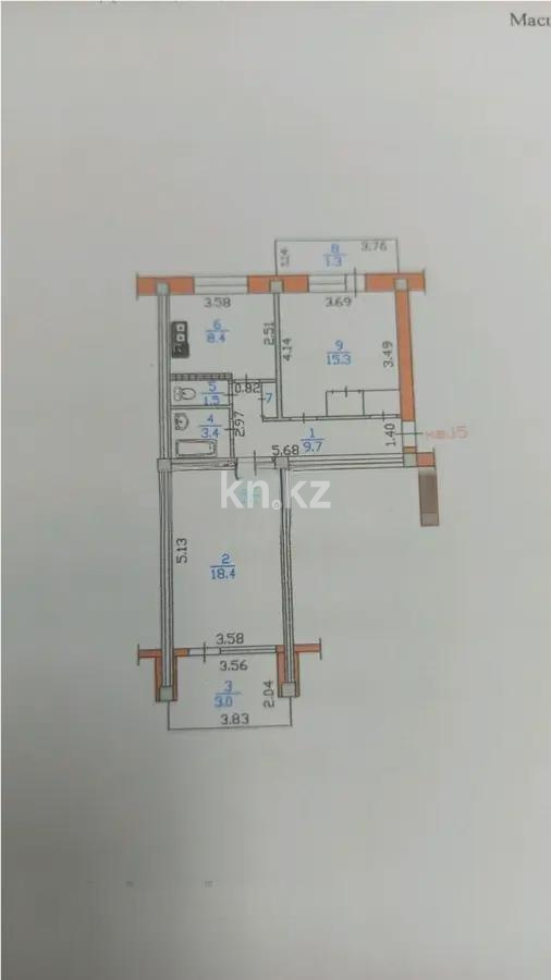 Продажа 2-комнатной квартиры, 61.6 м² в Алматы - фото 6