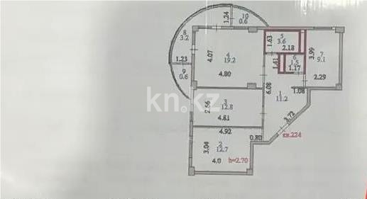 Продажа 3-комнатной квартиры, 74.5 м² в Астане - фото 8