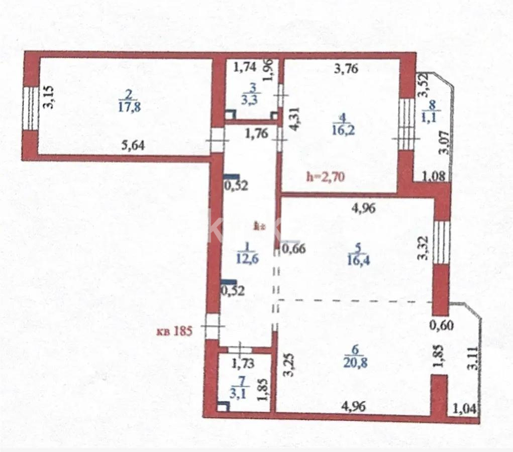 Продажа 3-комнатной квартиры, 91.3 м² в Астане - фото 4