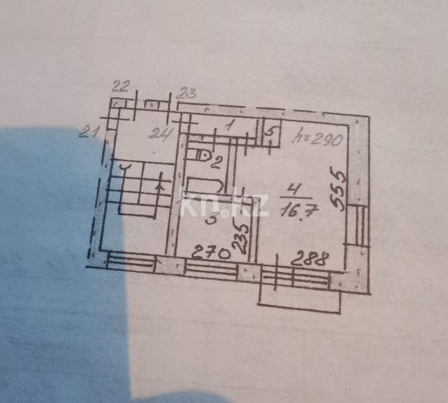 Продажа 1-комнатной квартиры, 29 м², Казыбек би, дом  18 в Карагандинской области - фото 8