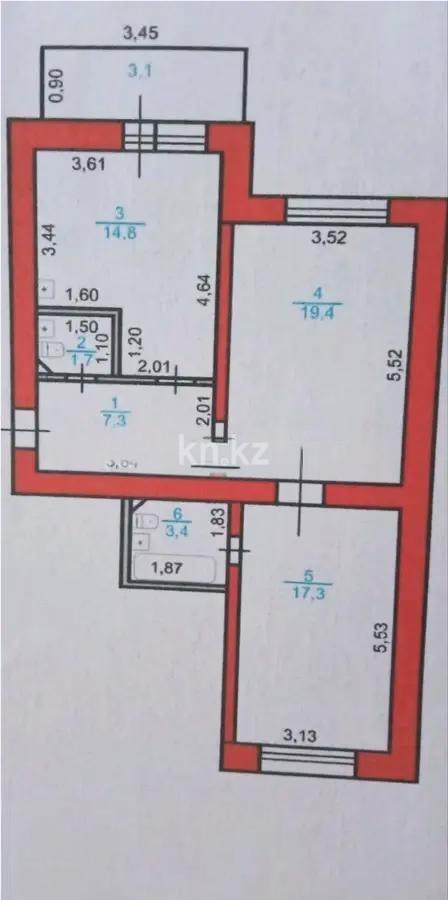 Продажа 2-комнатной квартиры, 64.5 м² в Астане - фото 7