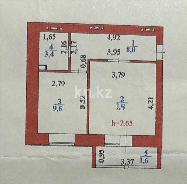 Продажа 1-комнатной квартиры, 38.8 м² в Астане - фото 4