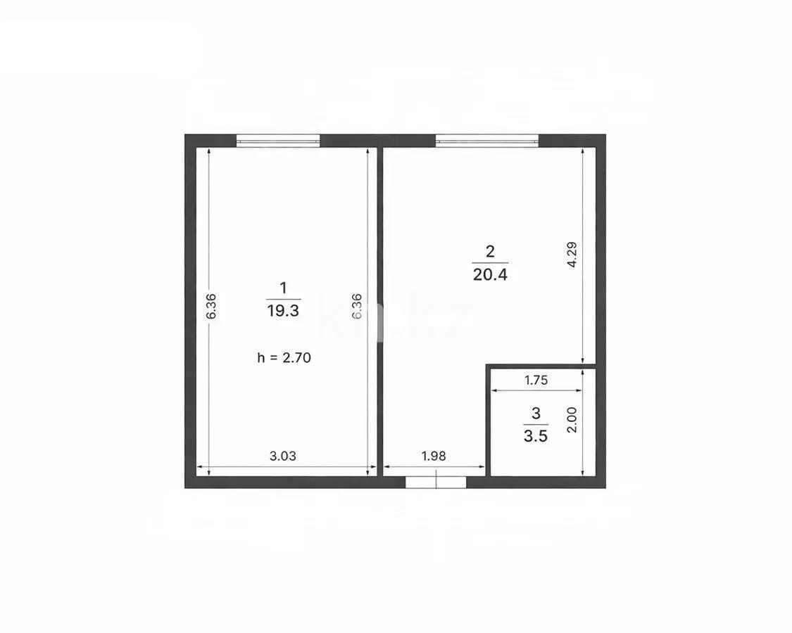 Продажа 2-комнатной квартиры, 43.2 м² в Алматы - фото 6