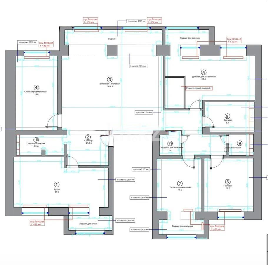 Продажа 4-комнатной квартиры, 151 м² в Алматы