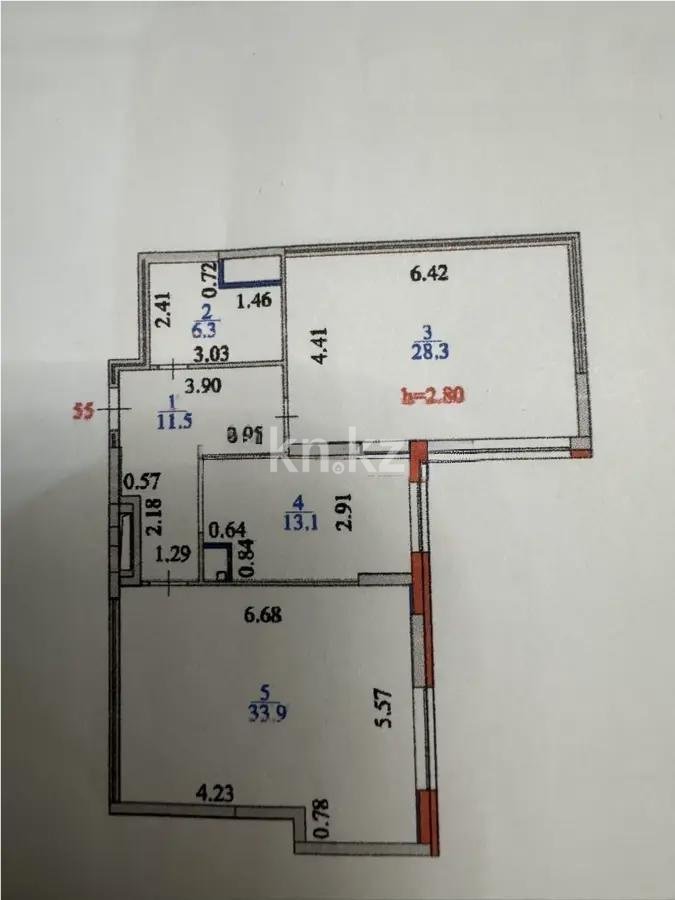 Продажа 2-комнатной квартиры, 93.1 м² в Астане - фото 4