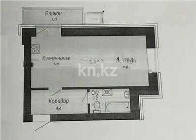Продажа 1-комнатной квартиры, 30 м², ул. Кургальжинское шоссе, дом  31 стр в Астане