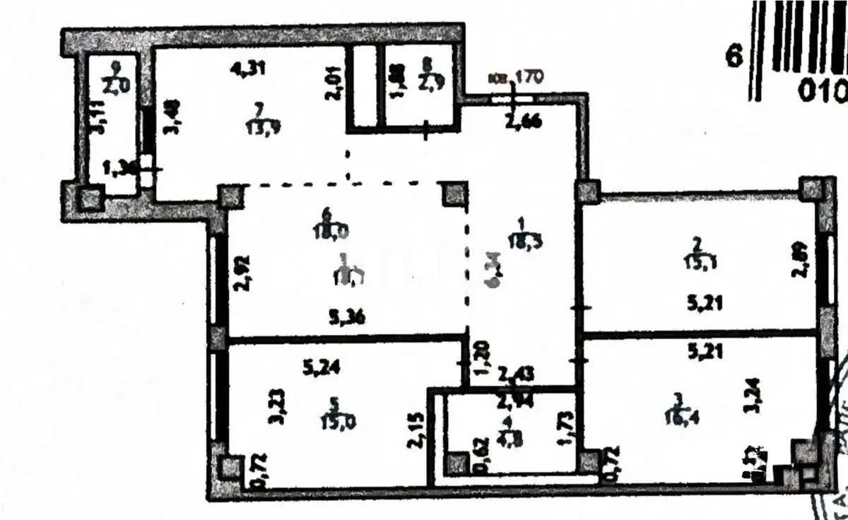 Продажа 4-комнатной квартиры, 106.6 м² в Астане - фото 6