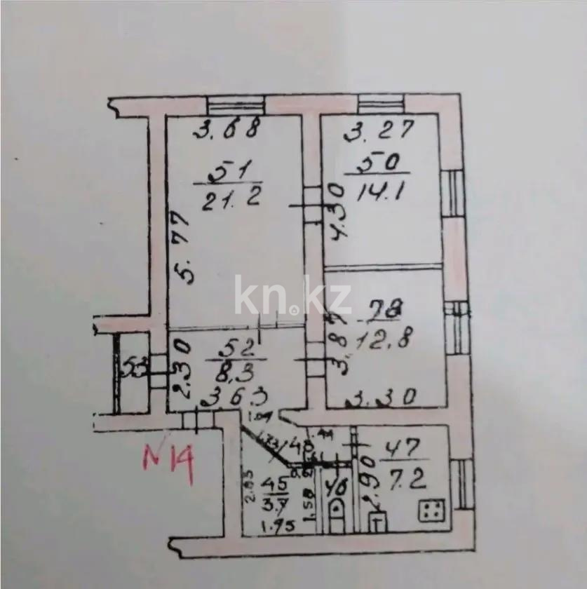 Продажа 3-комнатной квартиры, 80 м² в Алматы - фото 4
