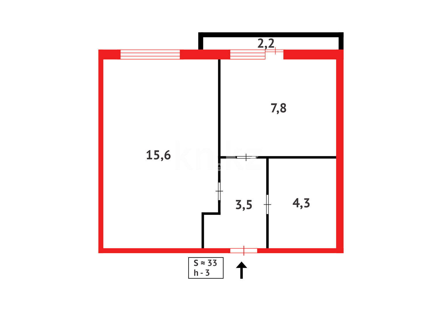 Продажа 1-комнатной квартиры, 33.4 м² в Астане - фото 10