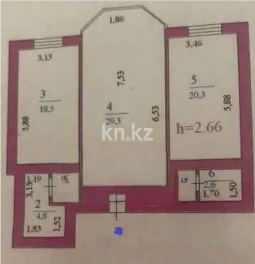 Продажа 2-комнатной квартиры, 85.6 м² в Астане - фото 5