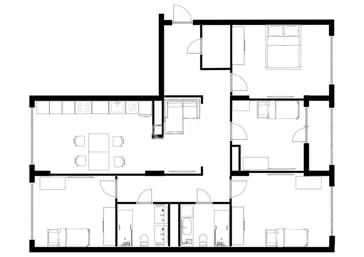 Продажа 4-комнатной квартиры, 113 м² в Астане