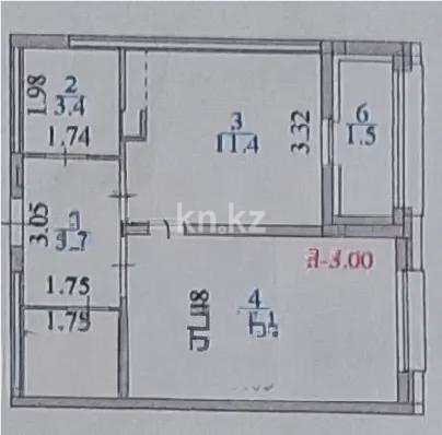 Продажа 1-комнатной квартиры, 41.7 м², пр. Туран, дом  57/3 в Астане - фото 5