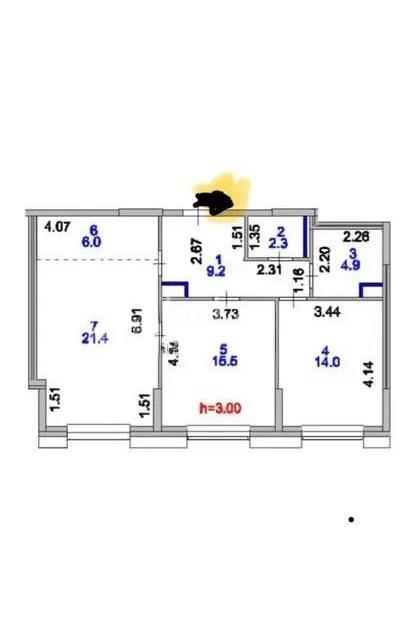 Продажа 3-комнатной квартиры, 73.3 м² в Астане - фото 6