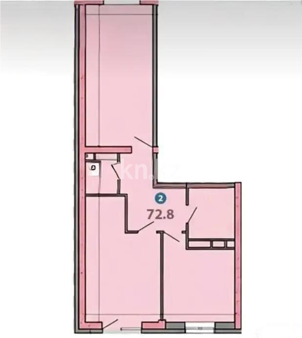 Продажа 2-комнатной квартиры, 72 м² в Алматы