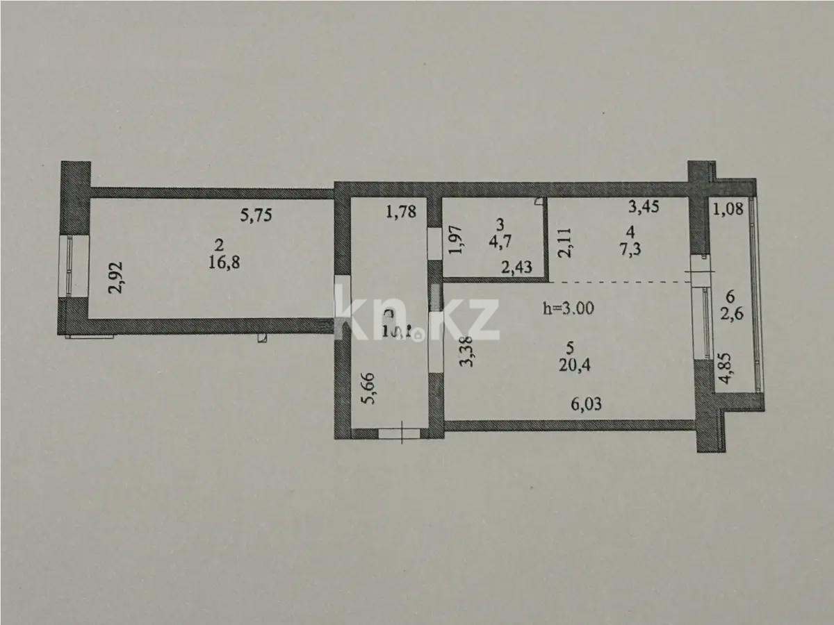 Продажа 2-комнатной квартиры, 61.9 м² в Астане - фото 6
