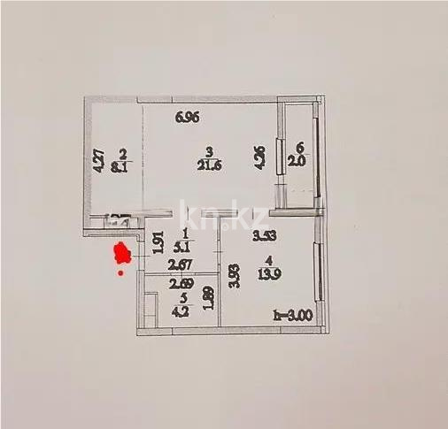 Продажа 2-комнатной квартиры, 53.8 м² в Астане - фото 3