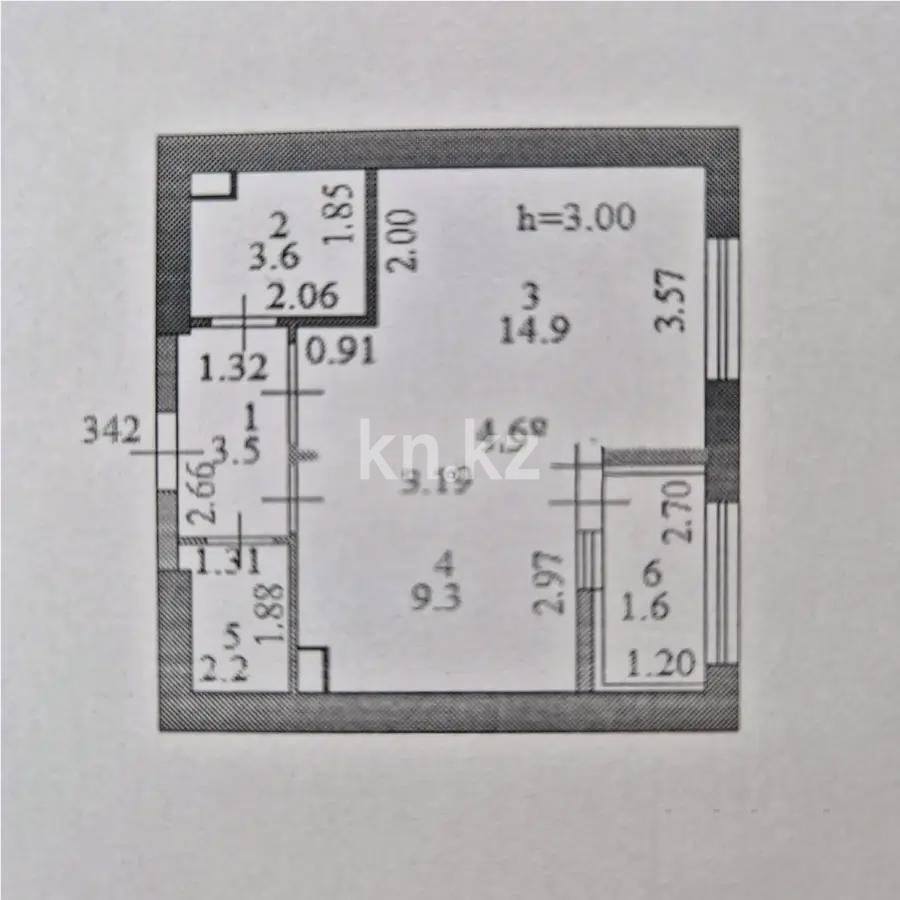 Продажа 1-комнатной квартиры, 35 м² в Астане