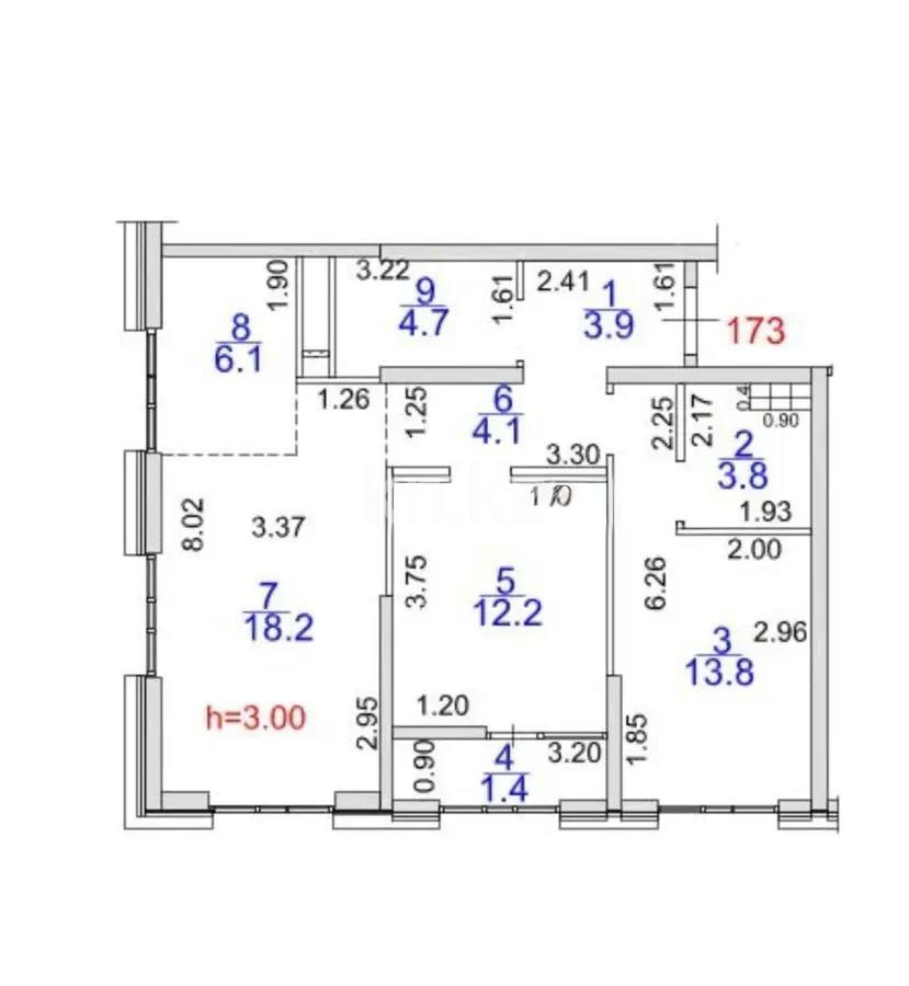 Продажа 3-комнатной квартиры, 68 м² в Алматы