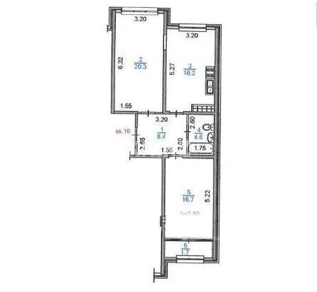 Продажа 2-комнатной квартиры, 67.9 м² в Алматы - фото 5