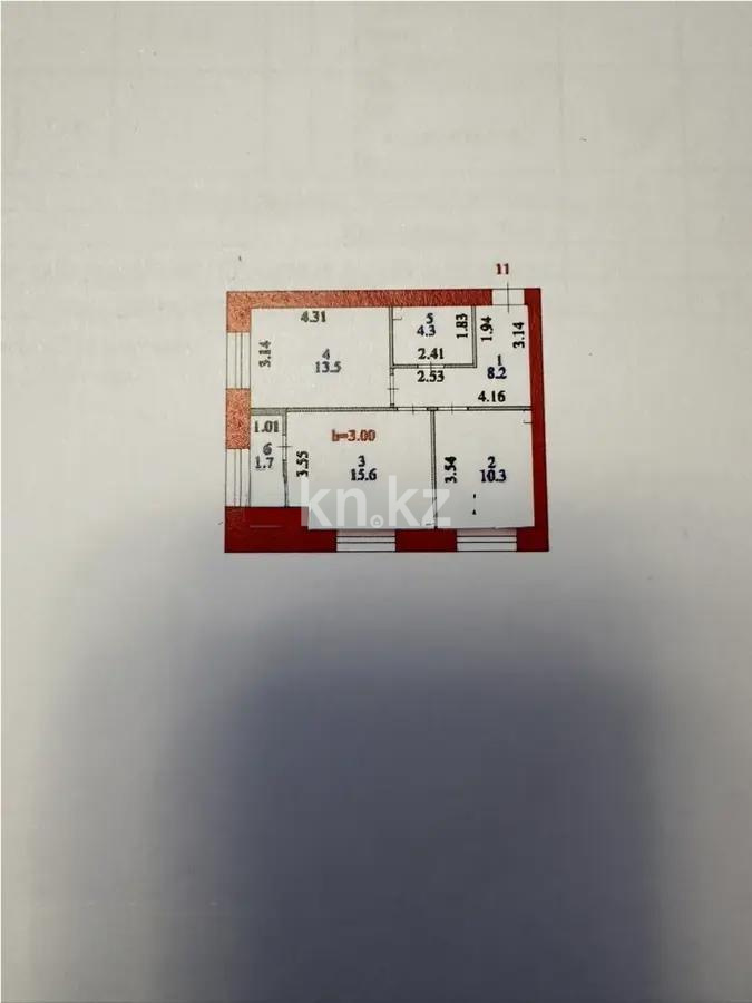 Продажа 2-комнатной квартиры, 53.6 м² в Астане